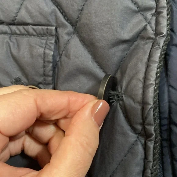 Hydrogen Quilted Jacket - Navy Chore Coat - Picture 12 of 17